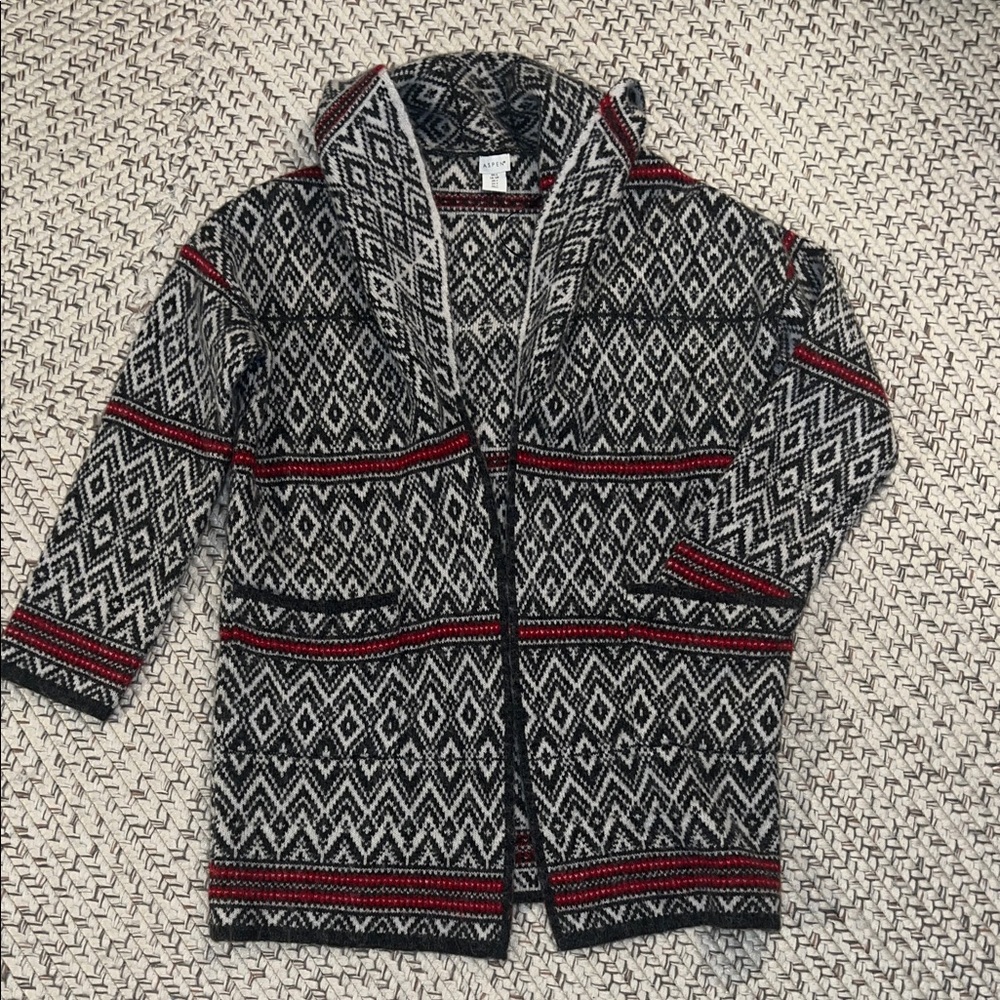 Aspen Diamond Patterned Knit Cardigan
